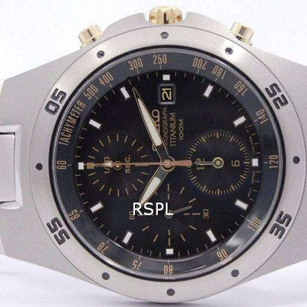 Seiko Titanium Two-tone Chronograph SND451 SND451P1 SND451P Men's Watch
