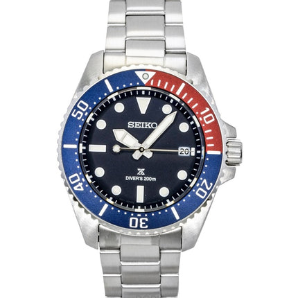 Seiko Prospex Stainless Steel Blue Dial Solar Diver's SNE595P1 200M Men's Watch