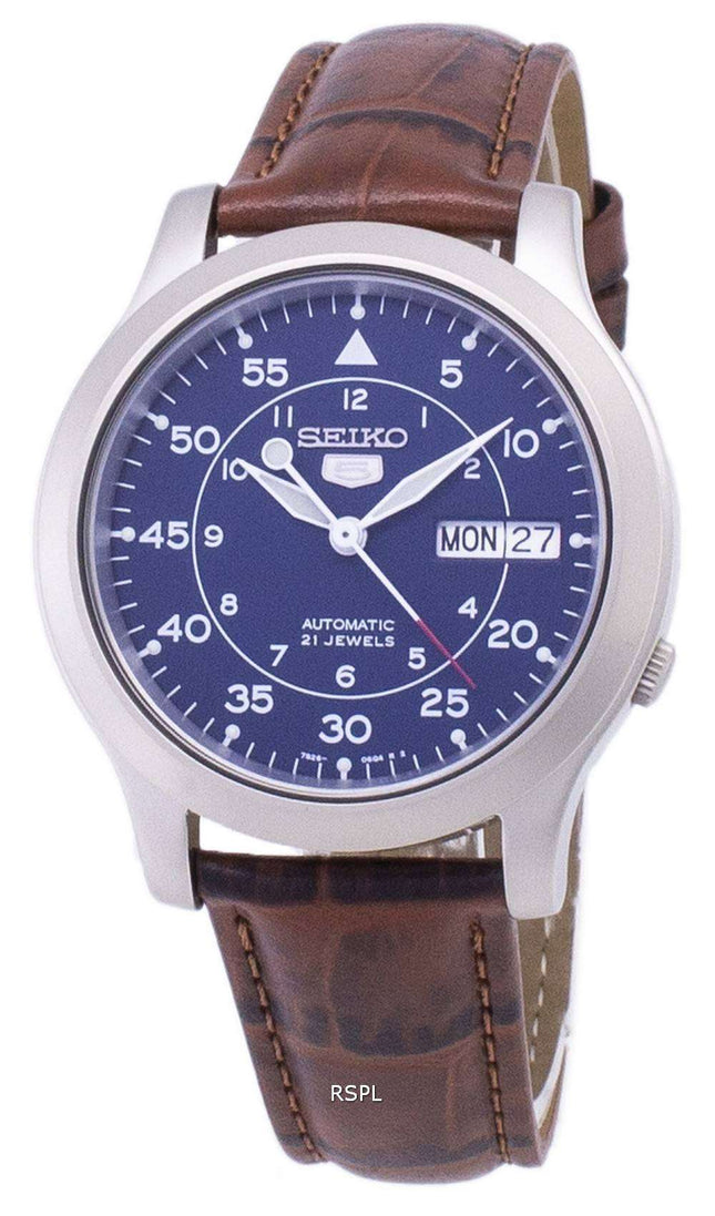 Seiko 5 Military SNK807K2-SS2 Automatic Brown Leather Strap Men's Watch