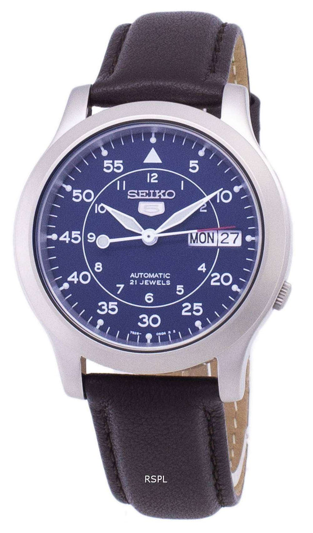 Seiko 5 Military SNK807K2-SS4 Automatic Brown Leather Strap Men's Watch