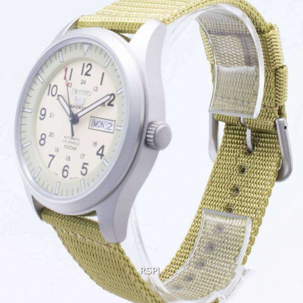 Seiko 5 Sports Automatic SNZG07 SNZG07K1 SNZG07K Military Nylon Strap Men's Watch