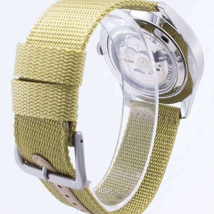 Seiko 5 Sports Automatic SNZG07 SNZG07K1 SNZG07K Military Nylon Strap Men's Watch