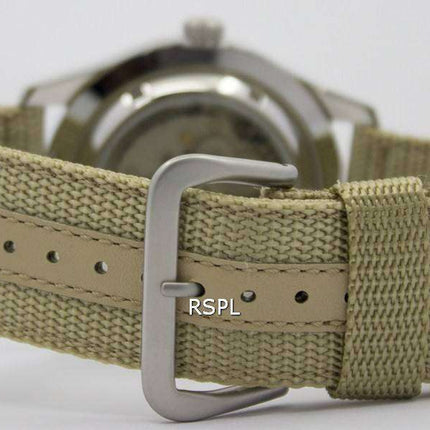 Seiko 5 Sports Automatic SNZG07 SNZG07K1 SNZG07K Military Nylon Strap Men's Watch