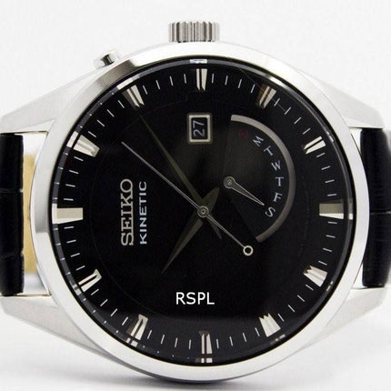 Refurbished Seiko Kinetic Leather Strap SRN045P2 Men's Watch