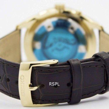 Seiko Kinetic Brown Leather Strap SRN074 SRN074P1 SRN074P Men's Watch