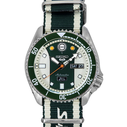 Seiko 5 Sports Honda Super Cub Limited Edition White And Green Dial Automatic SRPJ49K1 100M Men's Watch