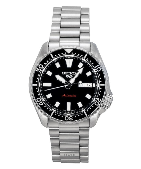Seiko 5 Sports SKX Redux Stainless Steel Black Dial Automatic SRPL85K1 100M Men's Watch