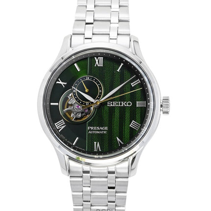Seiko Presage Japanese Garden Stainless Steel Green Dial Automatic SSA463J1 Men's Watch