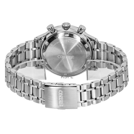 Seiko Chronograph Stainless Steel Black Dial Quartz SSB479P1 Men's Watch