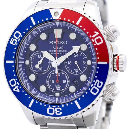 Seiko Solar Chronograph Divers SSC019  SSC019P1 SSC019P Men's Watch