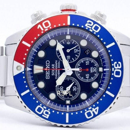 Seiko Solar Chronograph Divers SSC019  SSC019P1 SSC019P Men's Watch