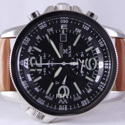 Seiko Solar Alarm Chronograph SSC081 SSC081P1 SSC081P Men's Watch