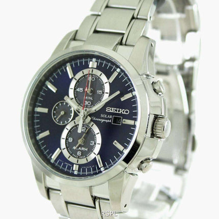 Seiko Solar SSC085P SSC085P1 SSC085 Chronograph Quartz Men's Watch