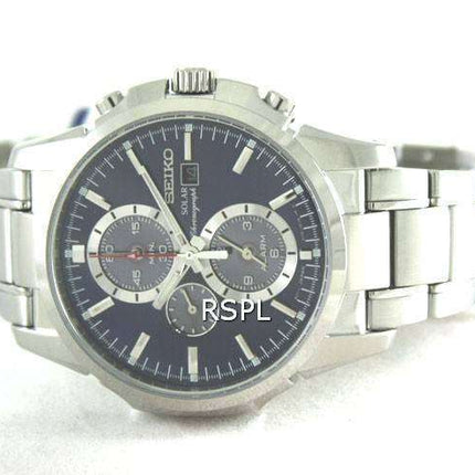 Seiko Solar SSC085P SSC085P1 SSC085 Chronograph Quartz Men's Watch