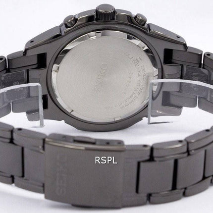 Seiko Solar Chronograph Alarm Black SSC095 SSC095P1 SSC095P Men's Watch