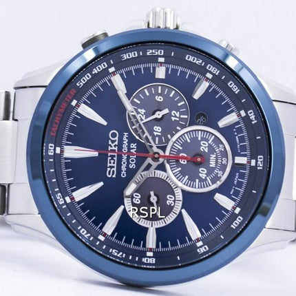 Seiko Solar Chronograph Tachymeter Scale SSC495 SSC495P1 SSC495P Men's Watch