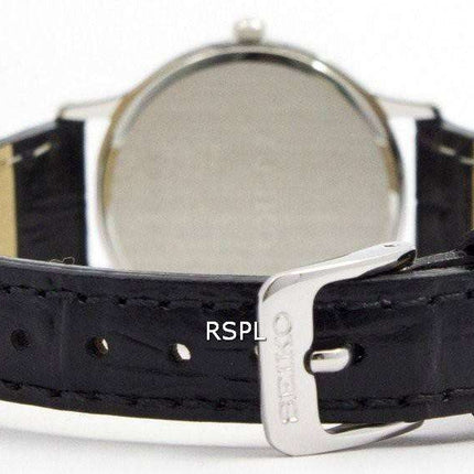 Seiko Solar White Dial Leather Strap SUP299 SUP299P1 SUP299P Women's Watch