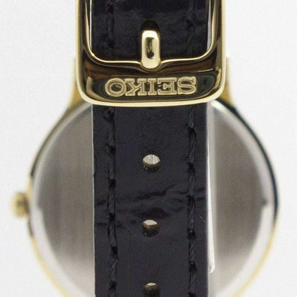 Seiko Solar White Dial Leather Strap SUP300 SUP300P1 SUP300P Women's Watch