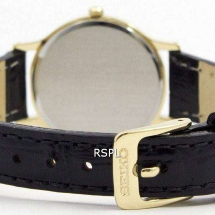 Seiko Solar White Dial Leather Strap SUP300 SUP300P1 SUP300P Women's Watch