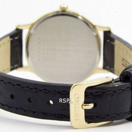 Seiko Solar White Dial Leather Strap SUP304 SUP304P1 SUP304P Women's Watch