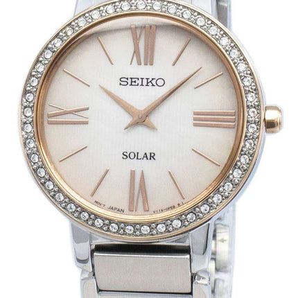 Seiko Conceptual SUP432P SUP432P1 SUP432 Diamond Accents Solar Women's Watch