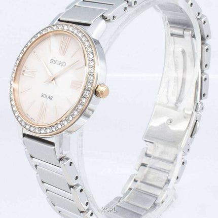 Seiko Conceptual SUP432P SUP432P1 SUP432 Diamond Accents Solar Women's Watch