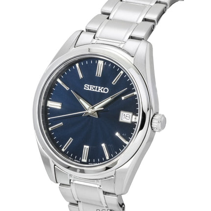 Seiko Stainless Steel Blue Dial Quartz SUR309P1 100M Men's Watch