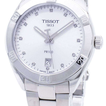 Tissot T-Classic PR 100 Sport T101.910.11.036.00 T1019101103600 Diamond Accents Quartz Women's Watch