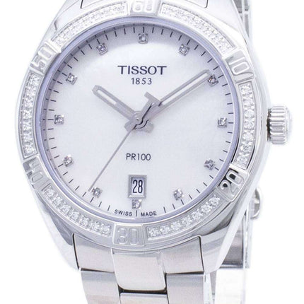 Tissot T-Classic PR 100 Lady Sport T101.910.61.116.00 T1019106111600 Diamond Accents Quartz Women's Watch