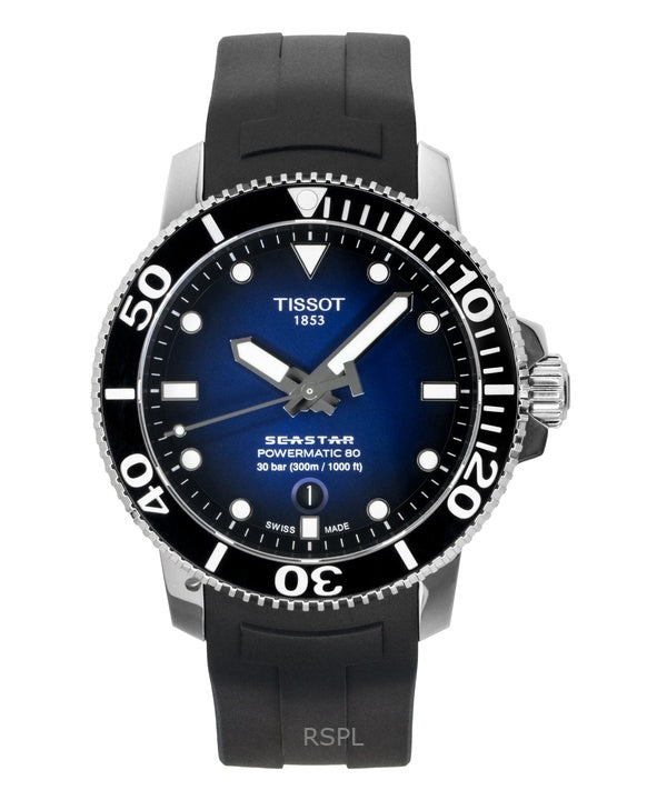 Tissot T-Sport Seastar 1000 T120.407.17.041.00 T1204071704100 Powermatic 80 Automatic 300M Men's Watch