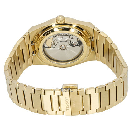 Tissot PRX Powermatic 80 Gold Tone Stainless Steel Champagne Dial Automatic T137.207.33.021.00 100M Unisex Watch