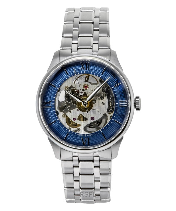 Tissot Chemin Des Tourelles Stainless Steel Blue Skeleton Dial Automatic T139.836.11.048.00 Men's Watch