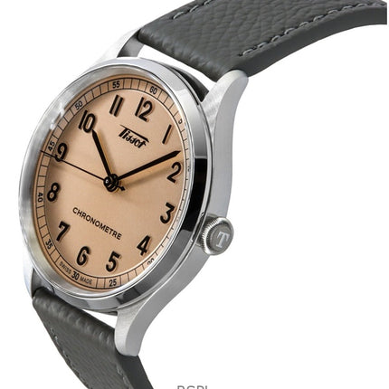 Tissot Heritage 1938 Leather Strap Pink Dial Automatic T142.464.16.332.00 Men's Watch