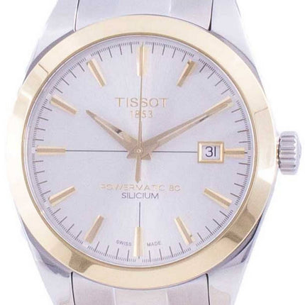 Tissot Gentleman Powermatic 80 Silicium 18 K Gold Bezel Automatic T927.407.41.031.01 T9274074103101 Mens Watch