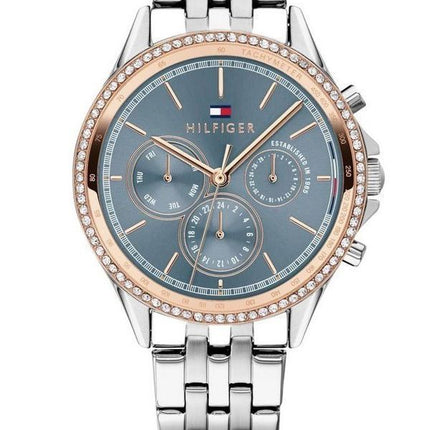 Tommy Hilfiger Ari Crystal Accents Multifunction Grey Dial Quartz 1781976 Womens Watch