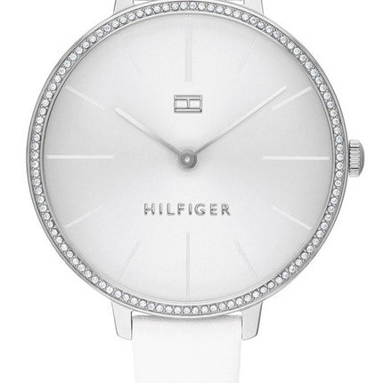 Tommy Hilfiger Kelly Silver Dial Leather Strap Quartz 1782109 Womens Watch