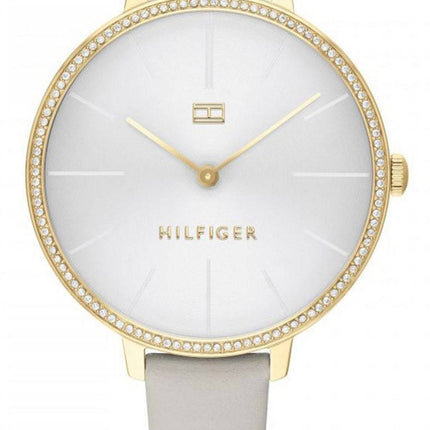 Tommy Hilfiger Kelly Crystal Accents Leather Strap Quartz 1782110 Womens Watch