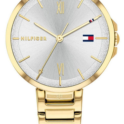Tommy Hilfiger Reade Silver Dial Gold Tone Stainless Steel Quartz 1782207 Womens Watch