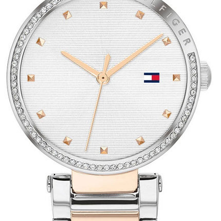 Tommy Hilfiger Lynn Crystal Accents Two Tone Stainless Steel Quartz 1782236 Womens Watch