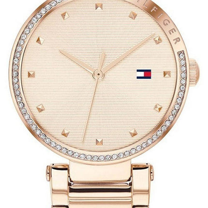 Tommy Hilfiger Lynn Crystal Accents Rose Gold Tone Stainless Steel Quartz 1782237 Womens Watch