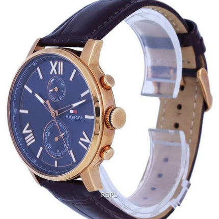 Tommy Hilfiger Herren Rose Gold Tone Stainless Steel Quartz TH-1791308.G Mens Watch