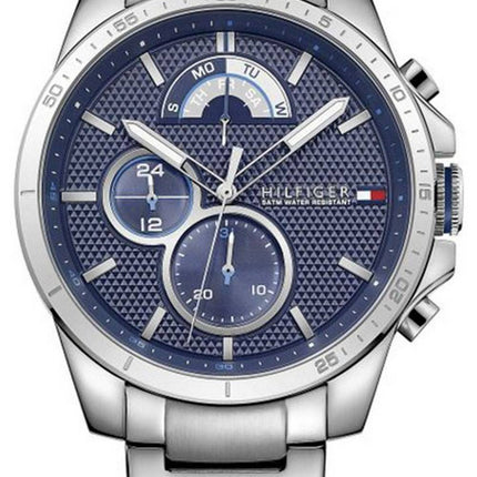 Tommy Hilfiger Decker Blue Dial Stainless Steel Quartz 1791348 Mens Watch