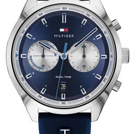 Tommy Hilfiger Bennett Blue Dial Silicon Strap Quartz 1791781 Mens Watch