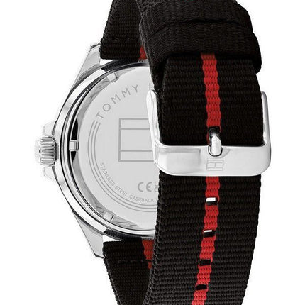 Tommy Hilfiger Logan Nylon Strap Black Dial Quartz 1792010 Mens Watch