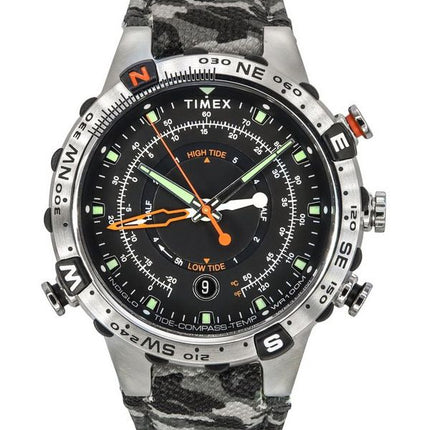 Timex Expedition North Tide-Temp-Compass Camo Strap Black Dial Quartz TW2V22300 100M Mens Watch
