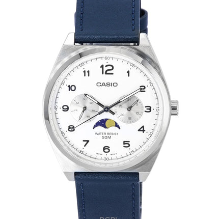 Refurbished Casio Standard Analog Moon Phase White Dial Quartz MTP-M300L-7A Men's Watch