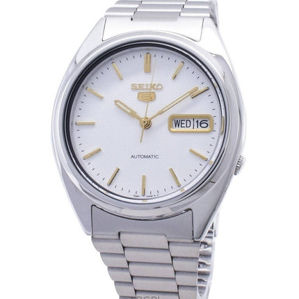 Refurbished Seiko 5 White Dial 21 Jewels Automatic SNXG47K1 Men's Watch