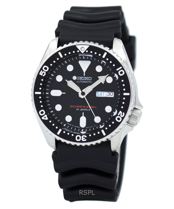 Refurbished Seiko Black Dial Automatic Diver's SKX007J1 200M Men's Watch