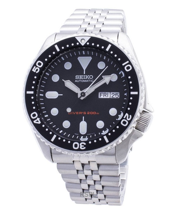 Refurbished Seiko Black Dial Automatic Divers SKX007K2 Men's Watch