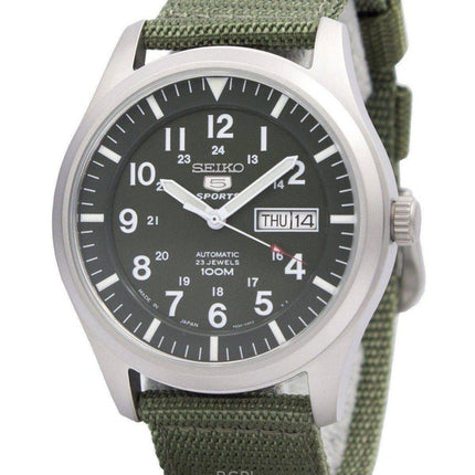 Refurbished Seiko 5 Military Automatic Sports Japan Made SNZG09J1 Men's Watch